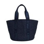 CHLOE LARGE WOODY BASKET DENIM