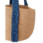 CHLOE LARGE WOODY BASKET DENIM