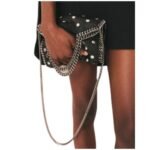 STELLA MCCARTNEY STUDDED FALABELLA MINI TOTE BAG