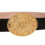 BALLY MOUNTAIN 35MM BELT IN BLACK LEATHER