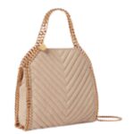 STELLA MCCARTNEY FALABELLA CHEVRON QUILTED MINI TOTE BAG