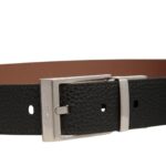 BALLY SHIFFIE 35MM REVERSIBLE AND ADJUSTABLE BELT IN BLACK AND BROWN LEATHER