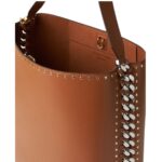 STELLA MCCARTNEY FRAYME STUDDED GRAINY ALTER MAT TOTE BAG