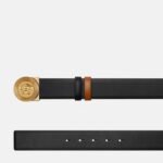 VERSACE MEDUSA BIGGIE REVERSIBLE LEATHER belt 4 cm