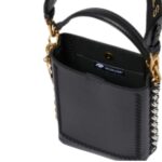 STELLA MCCARTNEY FRAYME MIRUM MINI SQUARE BUCKET BAG