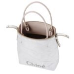 CHLOÉ SENSE MICRO TOTE BAG SILVER