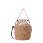 CHLOE SMALL WOODY BASKET PINK & RED