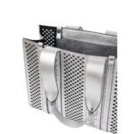 CHLOE MEDIUM WOODY TOTE BAG SILVER