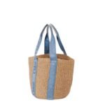 CHLOE LARGE WOODY BASKET WASHED BLUE
