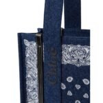 CHLOE MEDIUM WOODY TOTE BAG DENIM