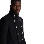 BALMAIN MID LENGTH MILITARY STYLE COAT