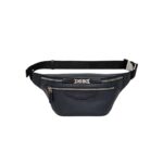 SANTONI BLUE TUMBLED LEATHER BELT BAG