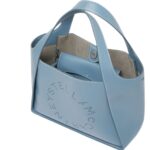 STELLA MCCARTNEY LOGO GRAINY ALTER MAT CROSSBODY BAG