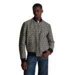  BLAMAIN REVERSIBLE COTTON BOMBER JACKET WITH BALMAIN MONOGRAM