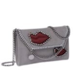 STELLA MCCARTNEY FALABELLA LIPS WALLET CROSSBODY BAG