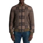 BALMAIN REVERSTIBLE MINI MONOGRAM BOMBER JACKET
