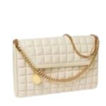 STELLA MCCARTNEY FALABELLA SQUARE QUILTED WALLET SHOULDER BAG