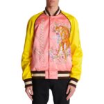BALMAIN TIGER EMBROIDERED BOMBER