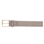 SANTONI MEN’S BROWN SUEDE ADJUSTABLE BELT