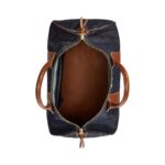 RALPH LAUREN LEATHER-TRIM DENIM DUFFEL