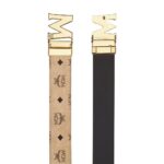 CLAUS M REVERSIBLE BELT 1.75” IN MEGA LAUREL VISETOS BEIGE