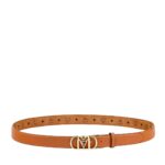 MCM MODE TRAVIA REVERSIBLE BELT 1” IN EMBOSSED LEATHER COGNAC