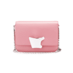 SANTONI PINK LEATHER CROSSBODY BAG
