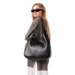 STELLA MCCARTNEY LOGO SLOUCHY HOBO TOTE BAG