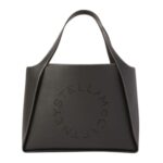 STELLA MCCARTNEY LOGO GRAINY ALTER MAT TOTE BAG