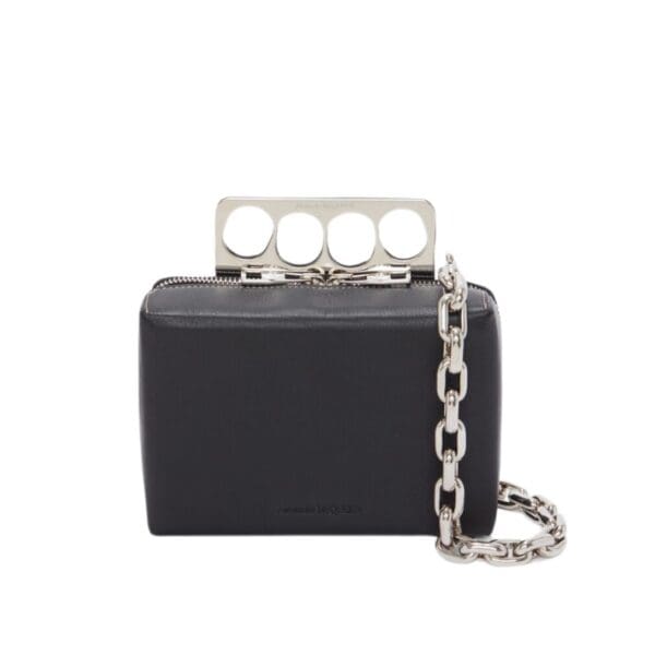 ALEXANDER MCQUEEN MANS THE GRIP MINI BAG IN BLACK