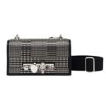 ALEXANDER MCQUEEN MANS THE KNUCKLE SATCHEL IN BLACK