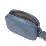 STELLA MCCARTNEY LOGO GRAINY ALTER MAT MINI CAMERA BAG