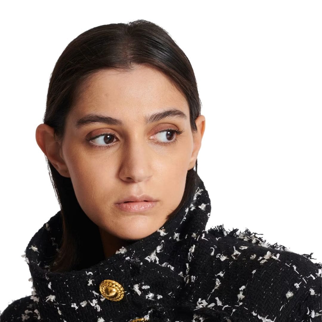 BALMAIN TWEED BOMBER JACKET - Image 4