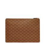 MCM HIMMEL ZIP POUCH IN LAURETOS COGNAC