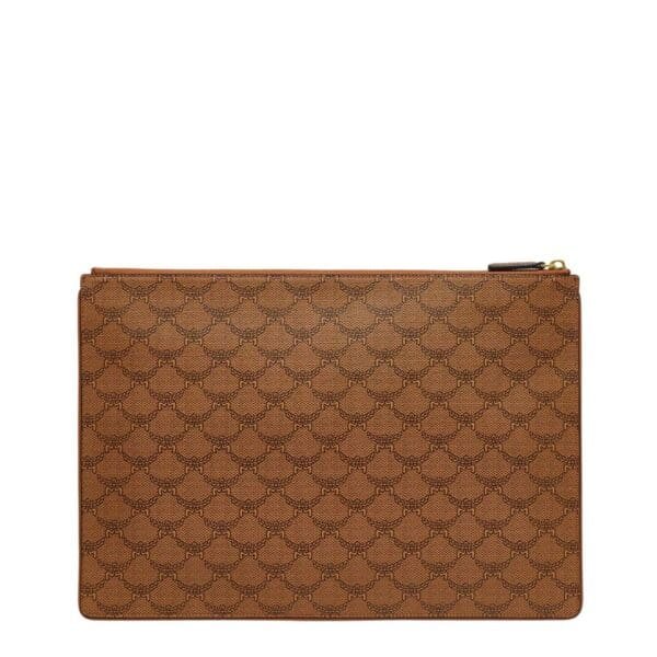 MCM HIMMEL ZIP POUCH IN LAURETOS COGNAC