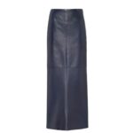 PRADA LONG NAPPA LEATHER SKIRT