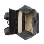 MCM HIMMEL DRAWSTRING BACKPACK IN LAURETOS JACQUARD GREY