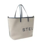STELLA MCCARTNEY LOGO CANVAS BEACH TOTE BAG
