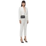 ALEXANDER MCQUEEN WOMANS MINI JEWELLED SATCHEL IN BLACKSILVER