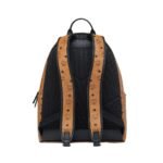 MCM STARK TENNIS BACKPACK IN MEGA LAUREL VISETOS COGNAC