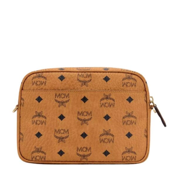 MCM AREN CROSSBODY IN VISETOS COGNAC