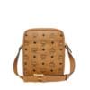 MCM KLASSIK CROSSBODY IN VISETOS COGNAC