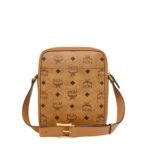 MCM KLASSIK CROSSBODY IN VISETOS COGNAC