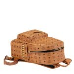 MCM STARK SIDE STUDS BACKPACK IN VISETOS COGNAC