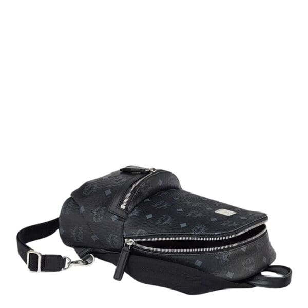 MCM AREN SLING BAG IN VISETOS BLACK
