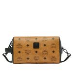 MCM OTTOMAR TOILETRY BAG IN VISETOS COGNAC