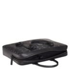 MCM KLASSIK BRIEFCASE IN VISETOS BLACK