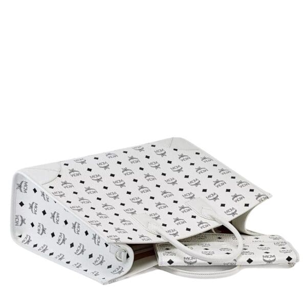 MCM MÜNCHEN TOTE IN VISETOS WHITE