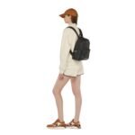 MCM SMALL STARK SIDE STUDS BACKPACK IN VISETOS BLACK