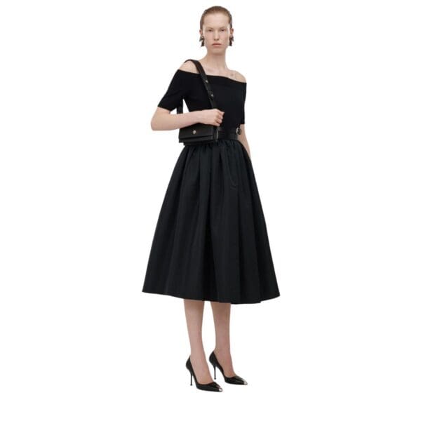 ALEXANDER MCQUEEN WOMANS SMALL SKULL IN BLACK